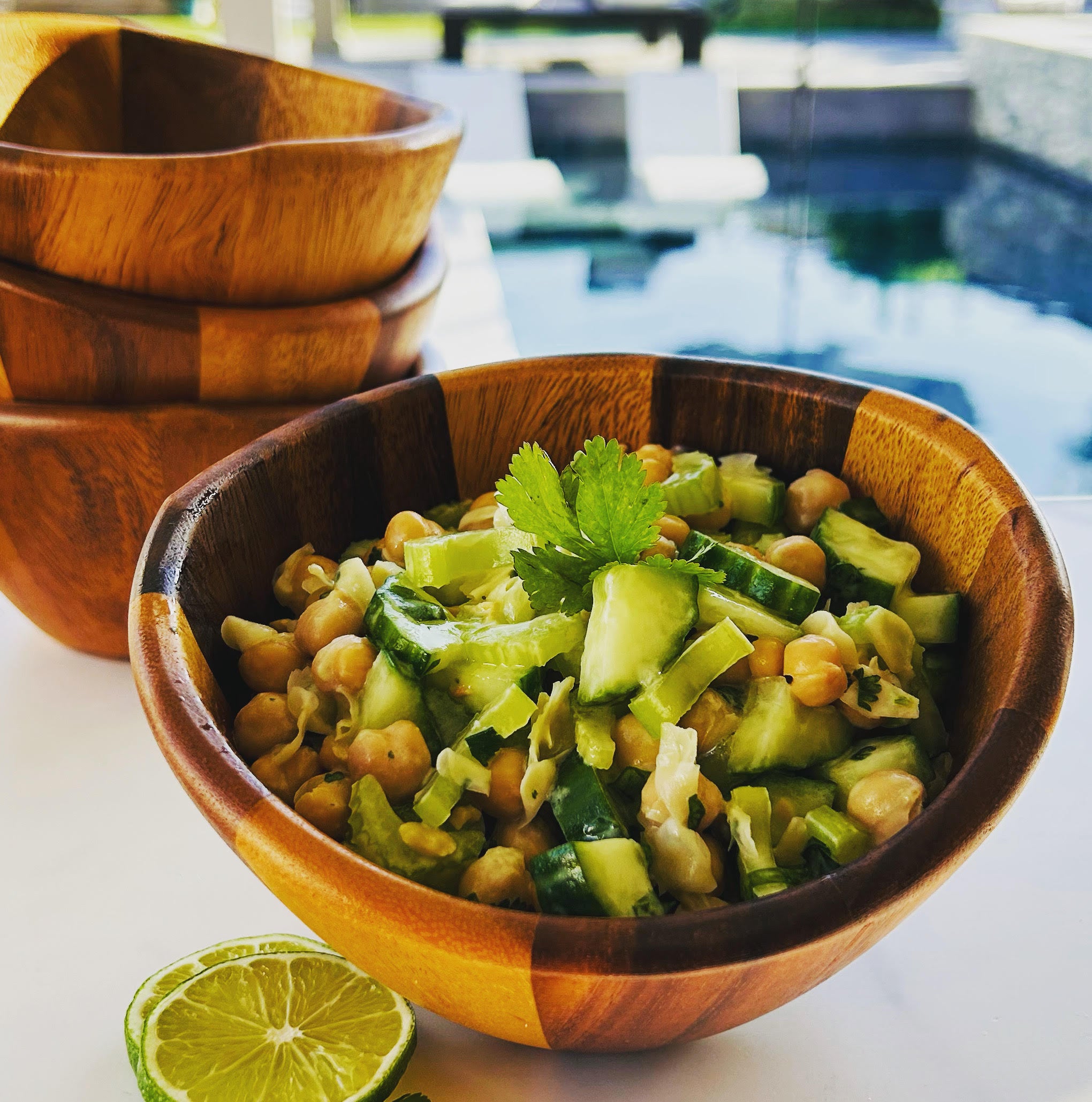 Cucumber and Chickpea Salad
