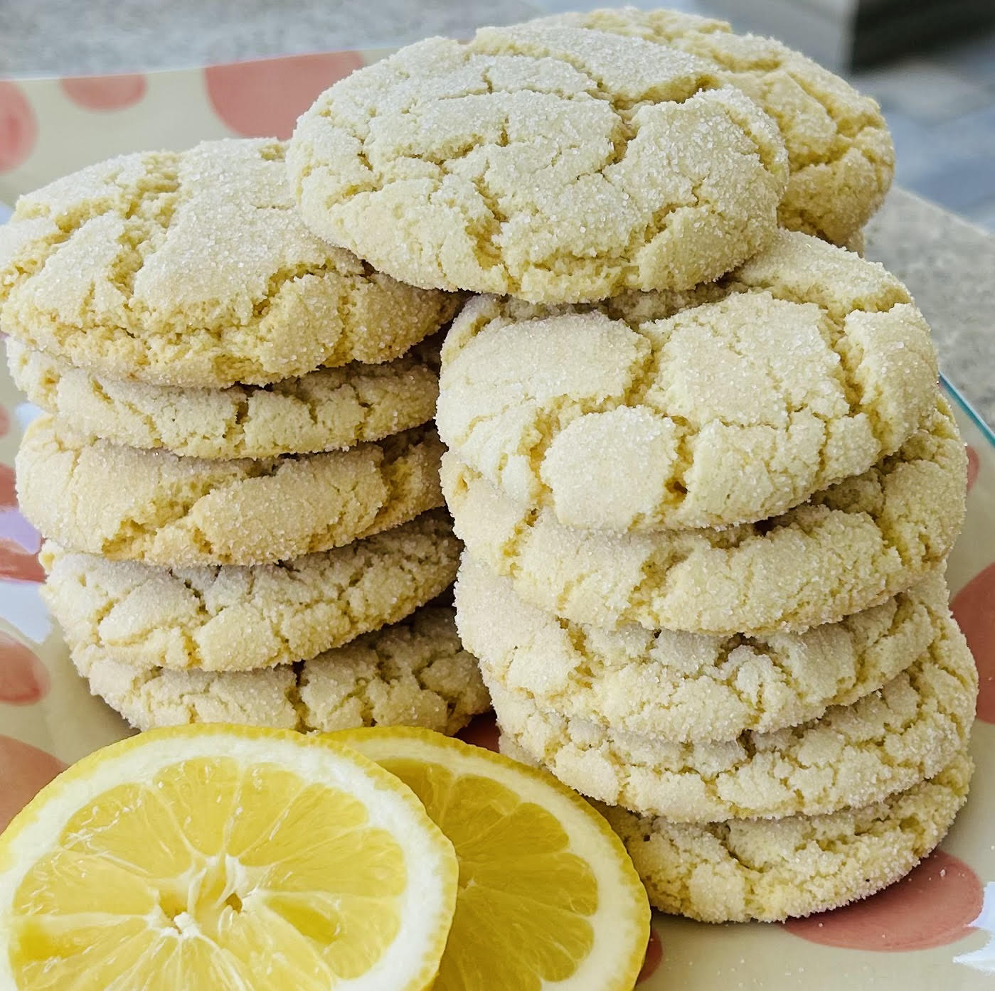 Lemon Crinkle Cookies