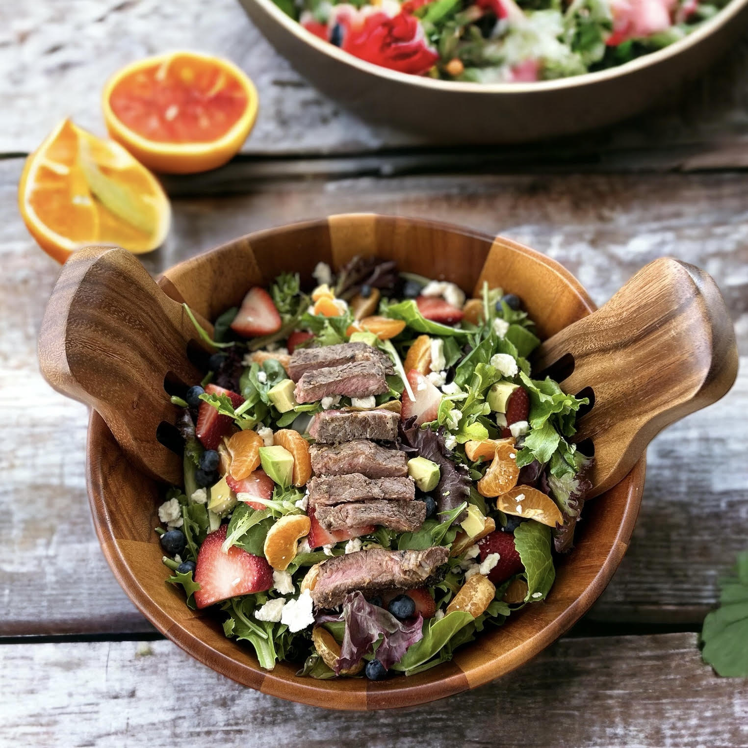 Steak Salad with Citrus Dressing