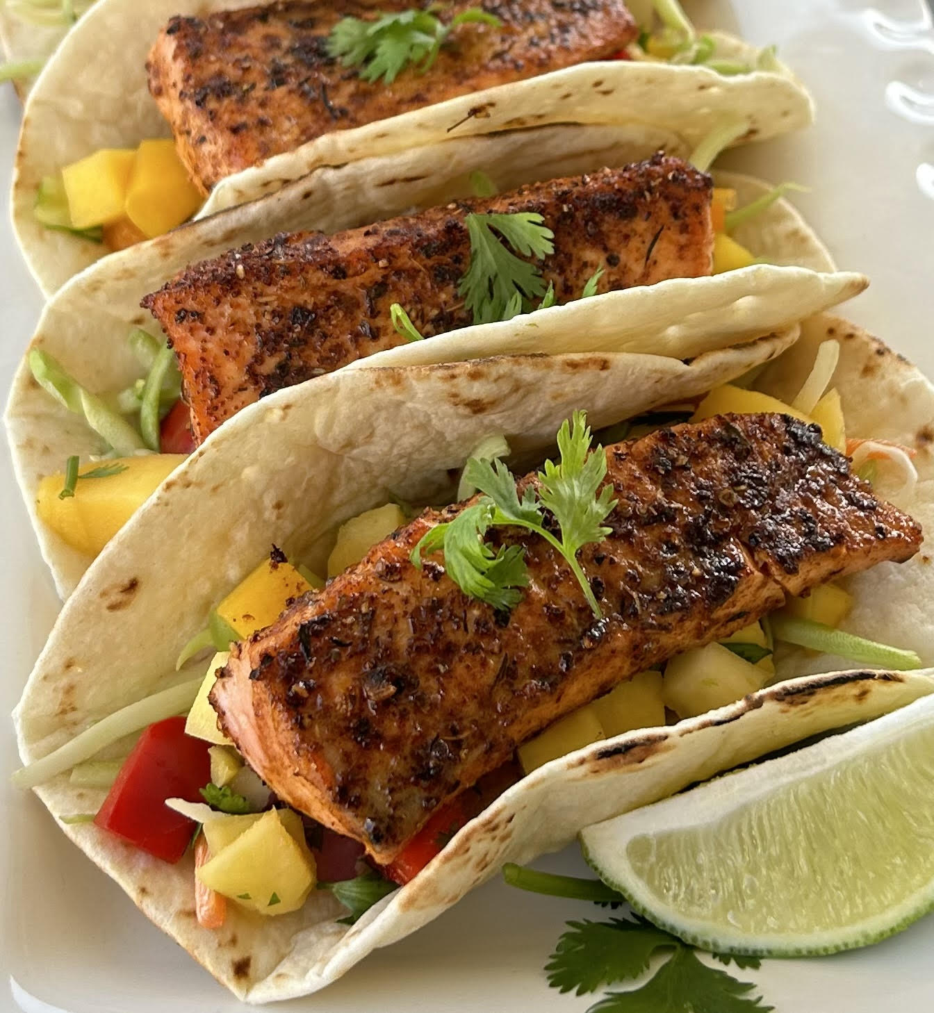Blackened Salmon Tacos