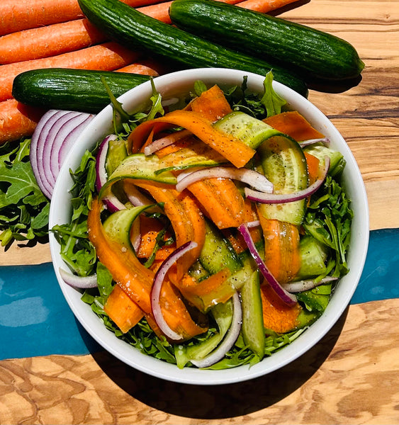 Shaved Carrot and Cucumber Salad