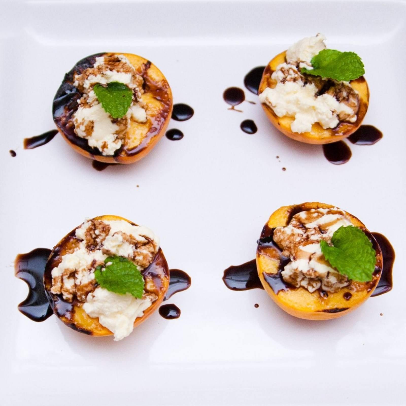Grilled Cinnamon Peaches - The California Olive