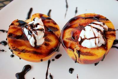 Grilled Cinnamon Peaches - The California Olive