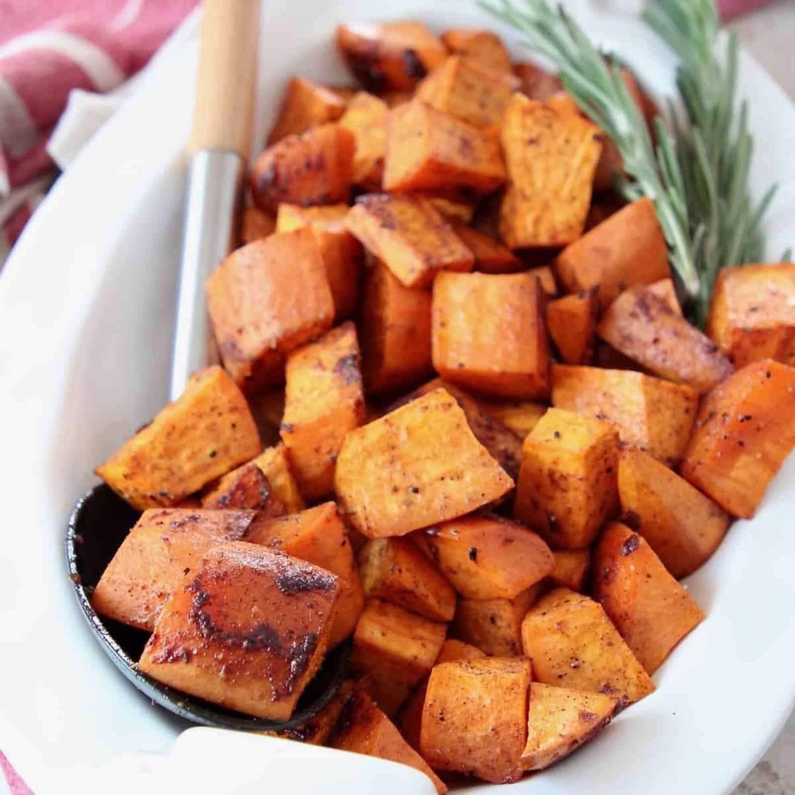 Honey Roasted Sweet Potatoes - The California Olive