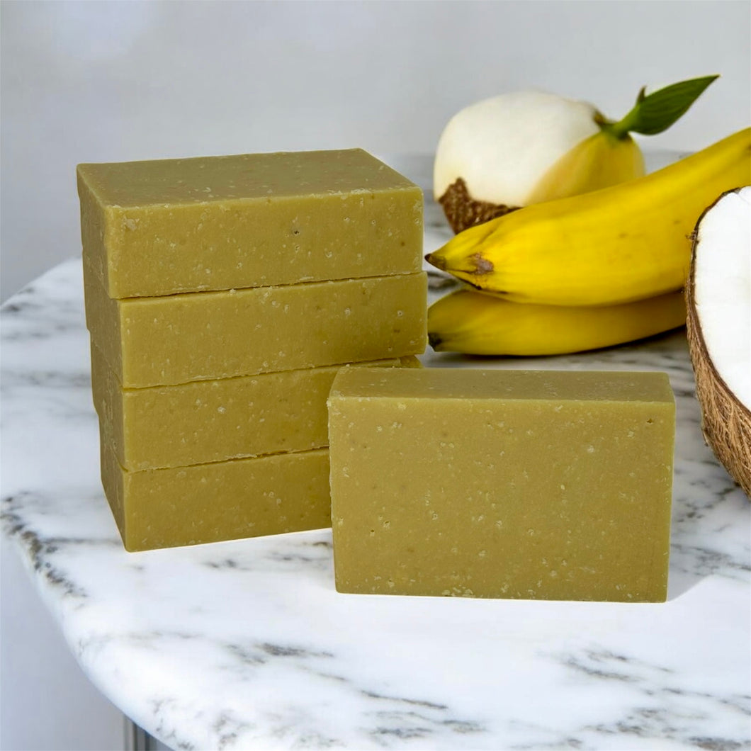 Banana Coconut Scrub Cold Process Soap