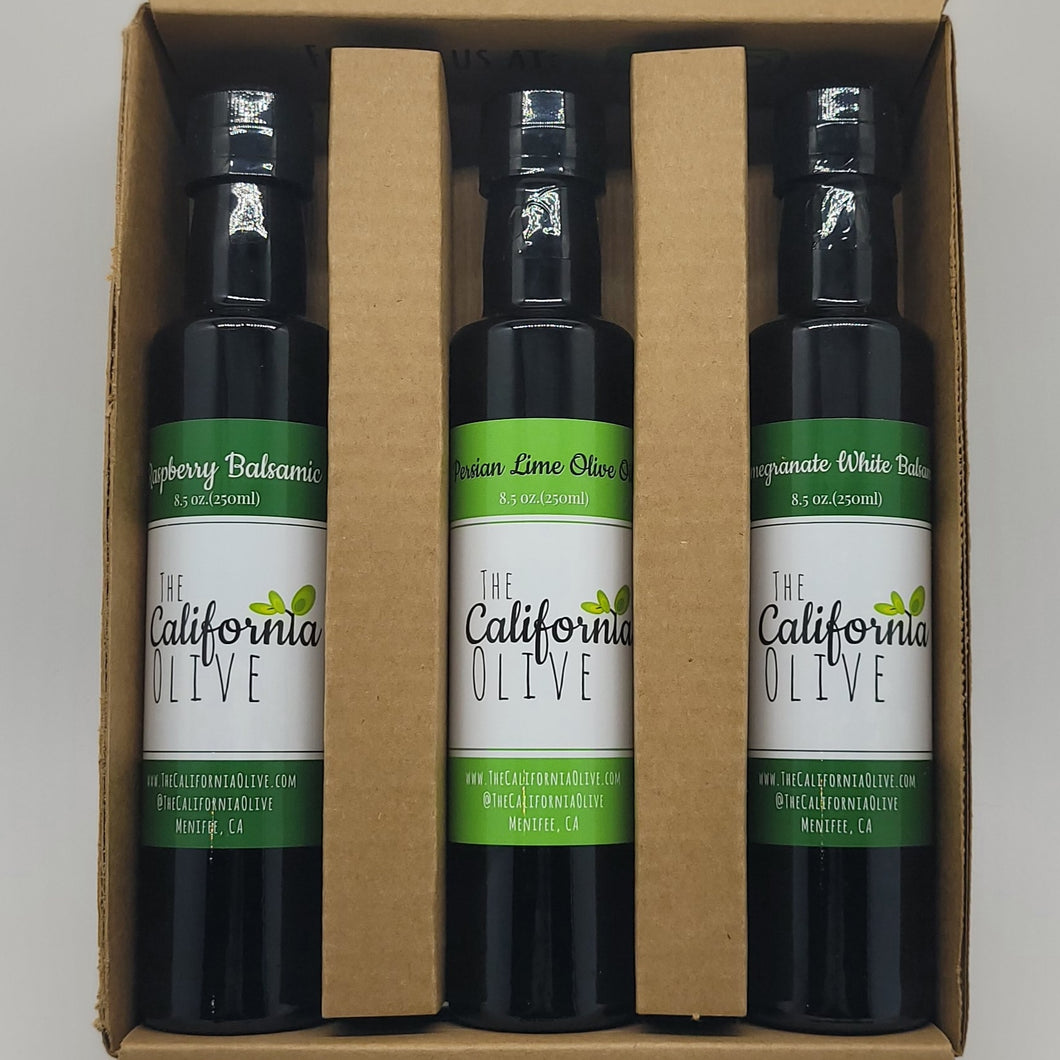 Olive Oil and Balsamic Gift Set with Gift Box - 3 pack large